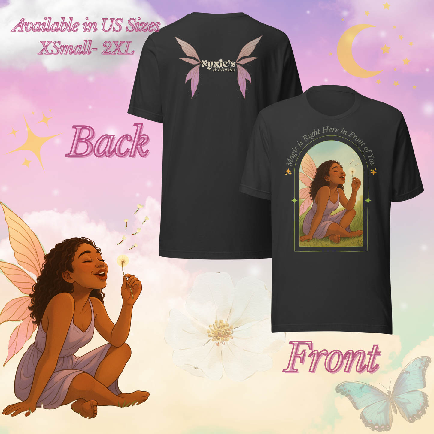 Magic is Here Right in Front of You - Dark Grey - Graphic T-shirt - Unisex Fit - Sizes US XSmall - 2XL