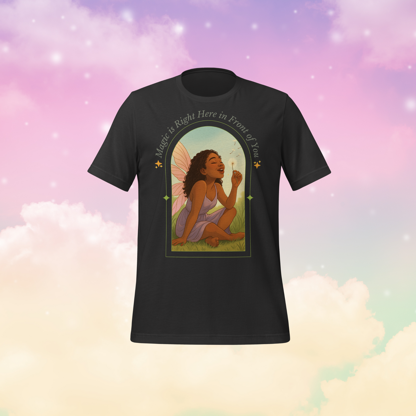 Magic is Here Right in Front of You - Dark Grey - Graphic T-shirt - Unisex Fit - Sizes US XSmall - 2XL